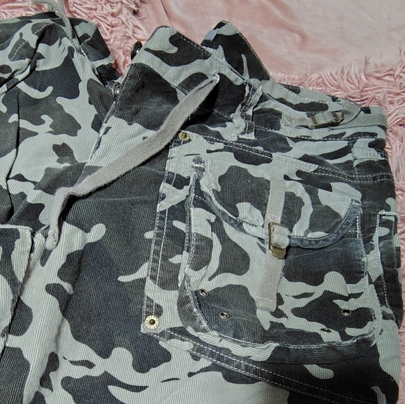 Vintage Arizona Light Weight Courderoy Camouflage Cargo Pants /SZ 11/Ruched - Picture 14 of 16